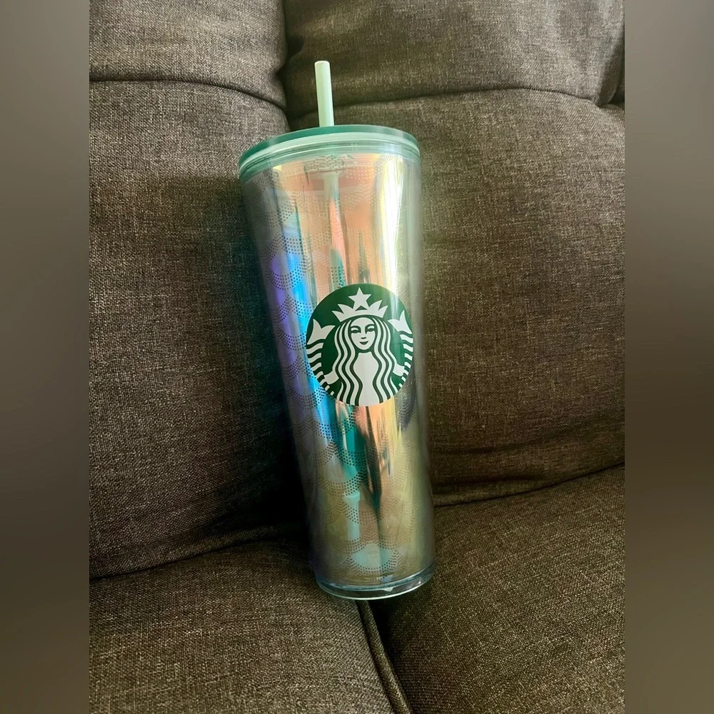 Starbucks Iridescent Mermaid Scale Venti 24oz Cold Cup Tumbler